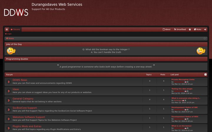 Screenshot of durangodaveswebservices.com