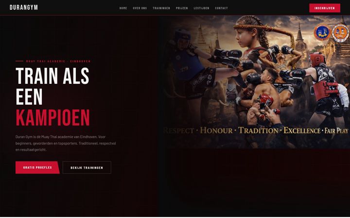 Screenshot di durangym.nl