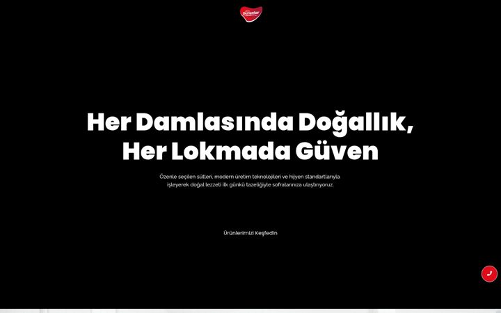 Екранна снимка на duranlarsut.com.tr