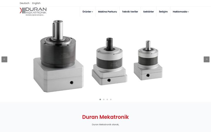 Screenshot of duranmekatronik.com