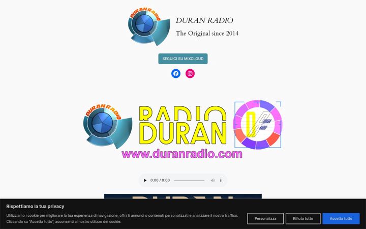Screenshot of duranradio.com