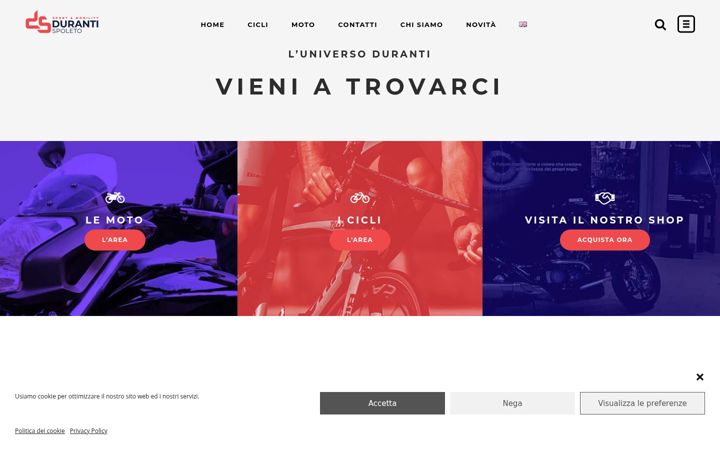 Screenshot of durantispoleto.com