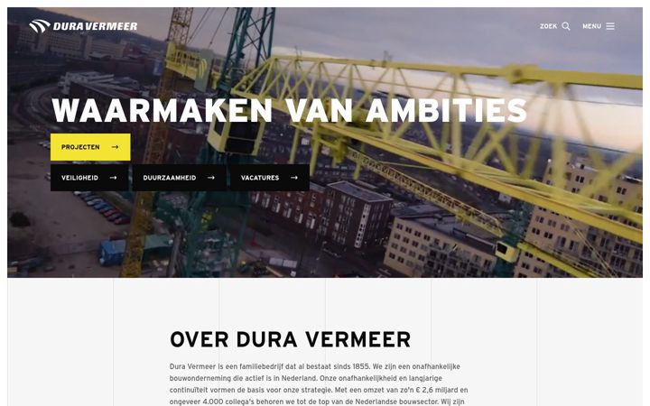 Screenshot di duravermeer.nl