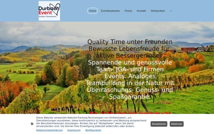 Screenshot of durbach-event.de