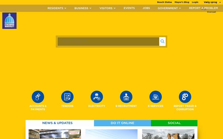 Screenshot of durban.gov.za