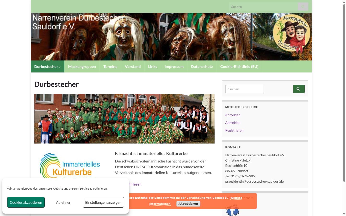 Screenshot tal-banner tal-kunsens muri qabel kwalunkwe interazzjoni