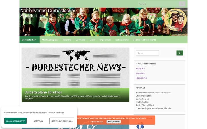 Screenshot of durbestecher-sauldorf.de