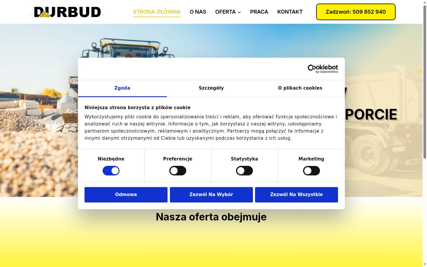 Posnetek zaslona pasice za privolitev, prikazane pred kakršno koli interakcijo