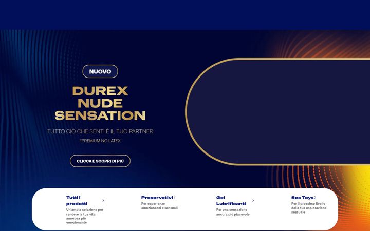 Screenshot di durex.it