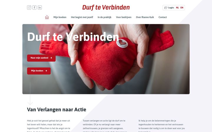 Screenshot di durfteverbinden.nl