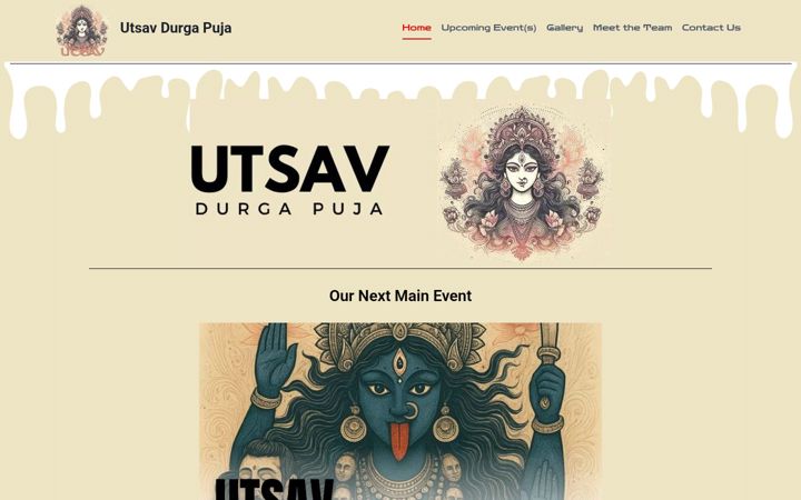 Screenshot ta' durgapuja.org.uk