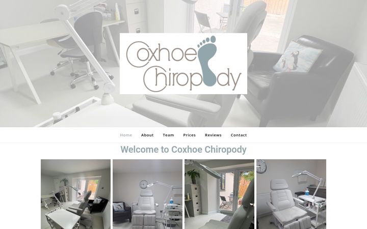 Screenshot ta' durhamchiropodist.co.uk