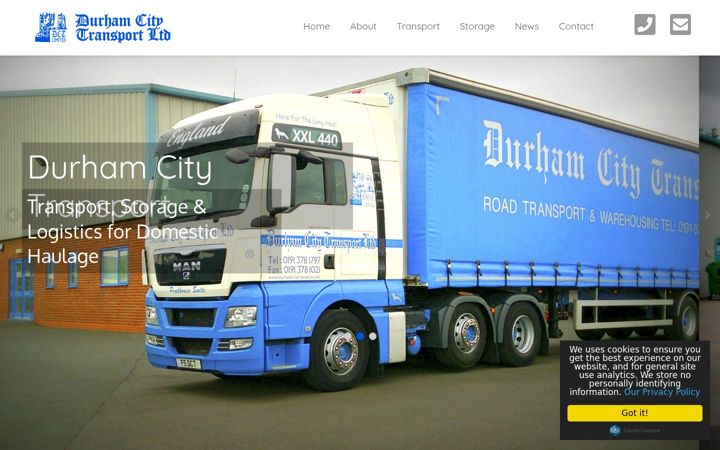 Screenshot of durhamcitytransport.com