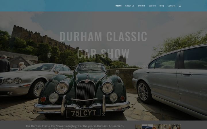 Screenshot ta' durhamclassiccarshow.co.uk