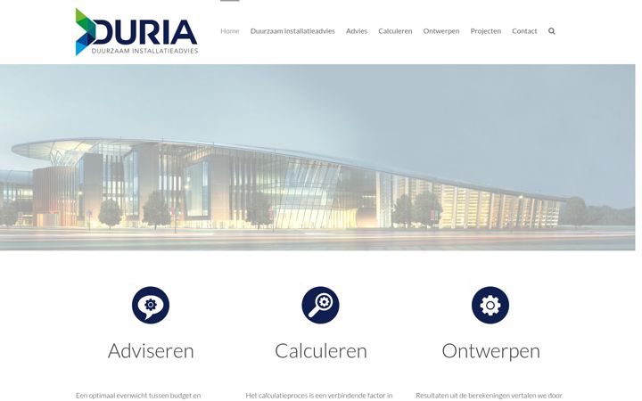 Screenshot di duria.nl