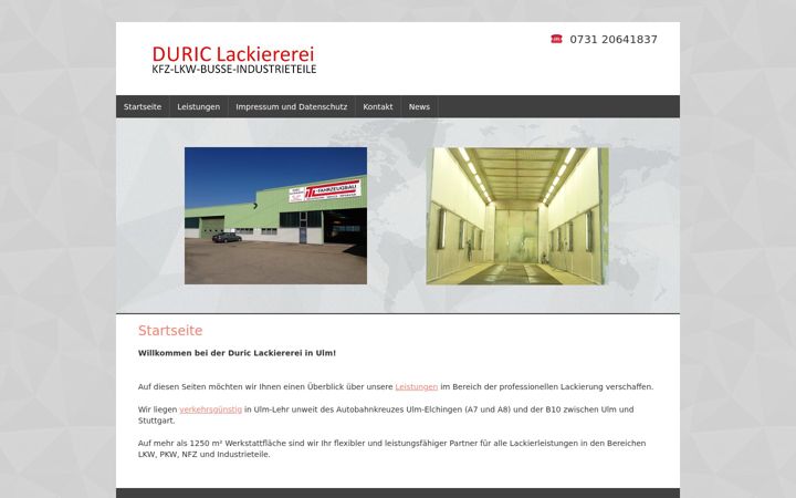Screenshot ta' duric-lackiererei.de