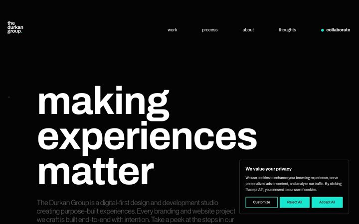 Screenshot of durkangroup.com