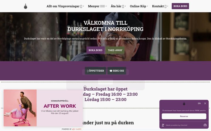 Screenshot von durkslaget.se