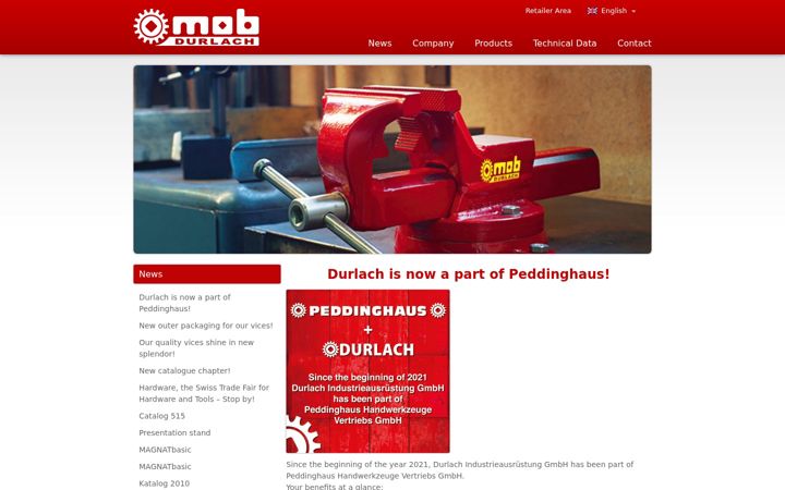 Screenshot ta' durlach-gmbh.de
