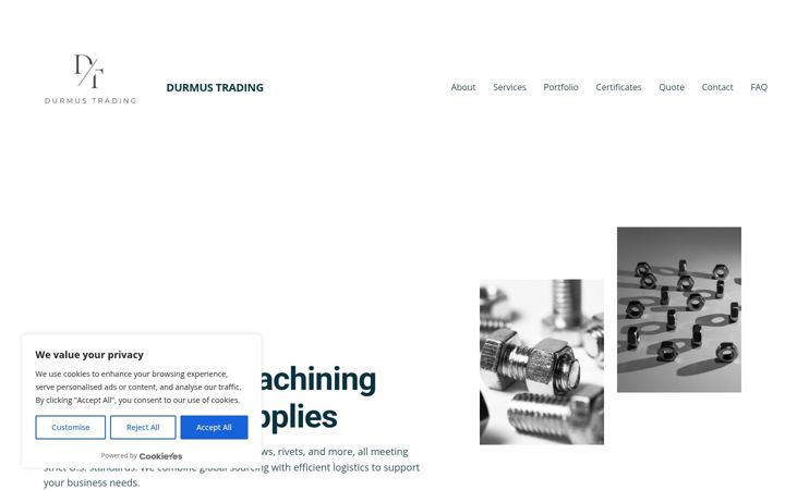Screenshot of durmustrading.com