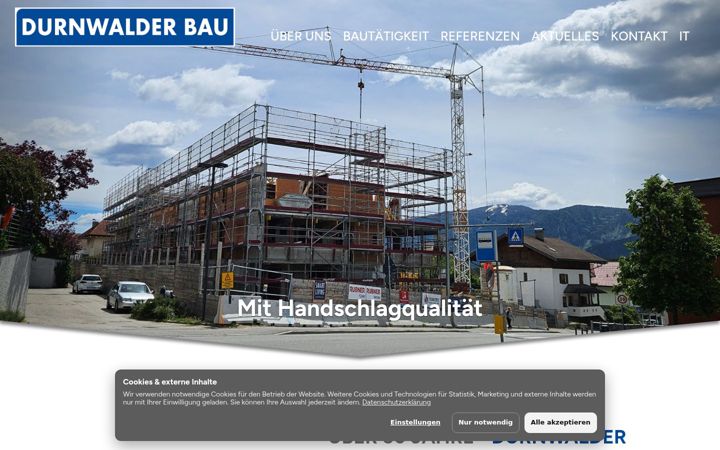 Screenshot of durnwalder.com