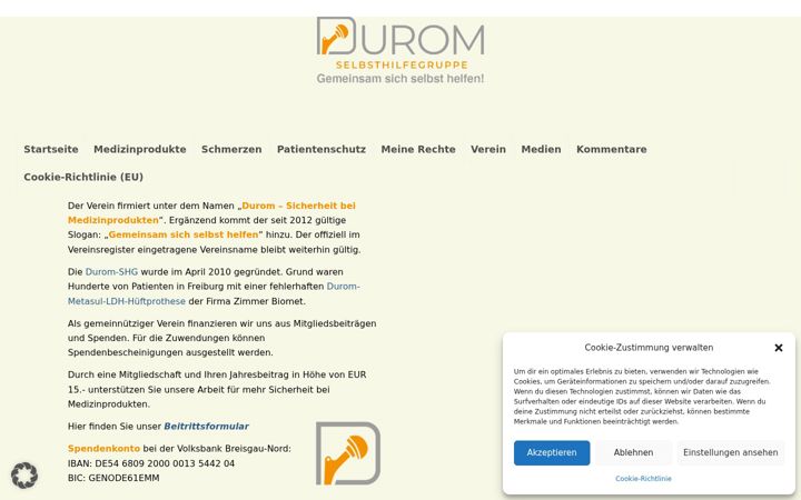 Screenshot of durom-hueftprobleme.de