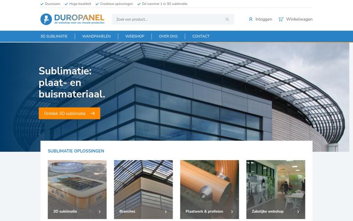 Screenshot di duropanel.nl