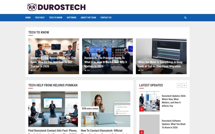 Screenshot of durostech.com