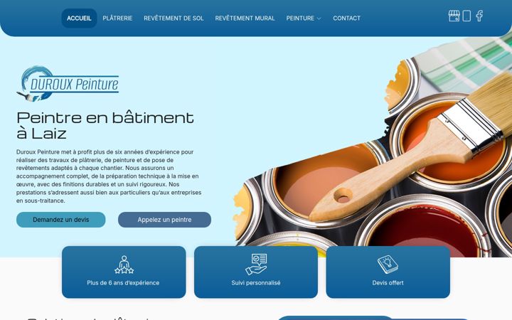 Screenshot van duroux-peinture.fr