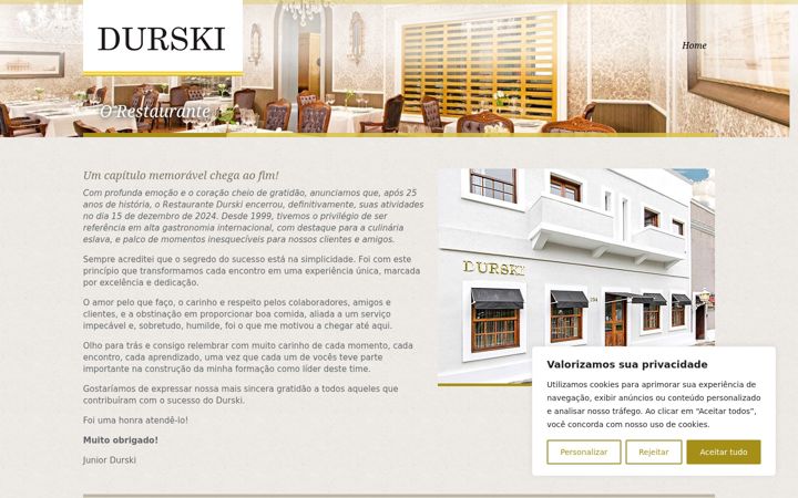 Snimka zaslona za durski.com.br