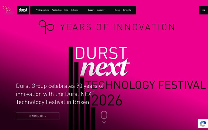 Screenshot of durst-group.com