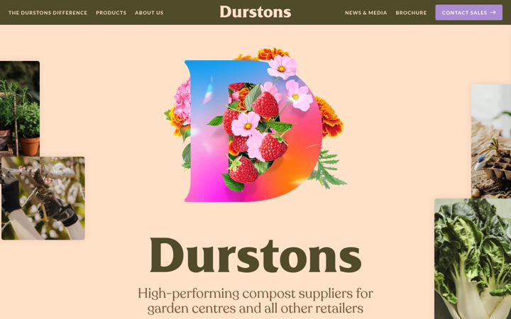 Screenshot of durstongardenproducts.co.uk