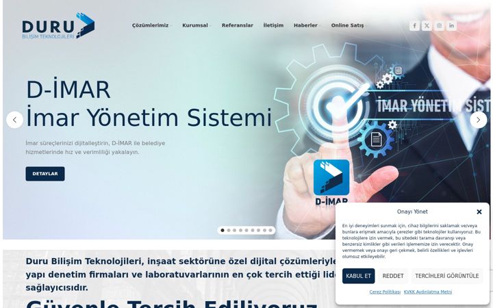 Screenshot of durubilisim.com