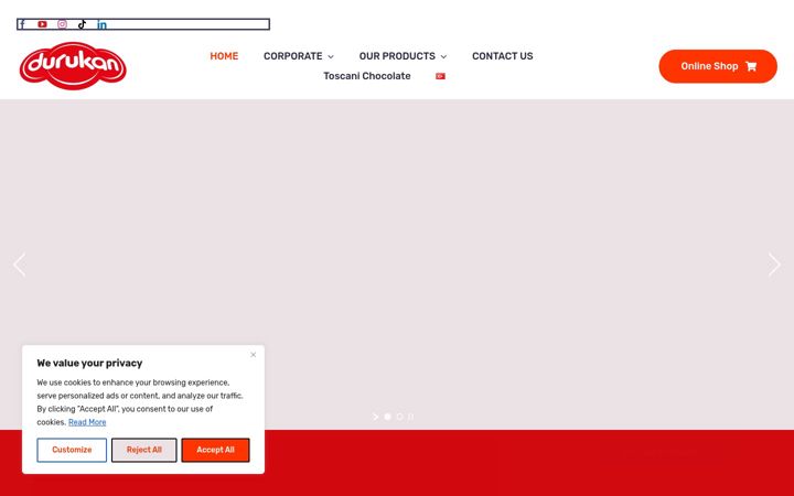 Екранна снимка на durukan.com.tr
