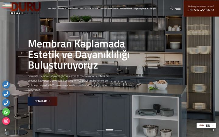 Screenshot of duruormanurunleri.com