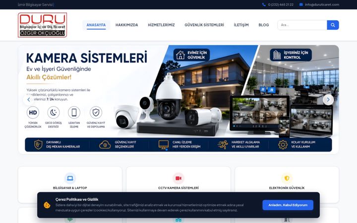 Screenshot of duruticaret.com