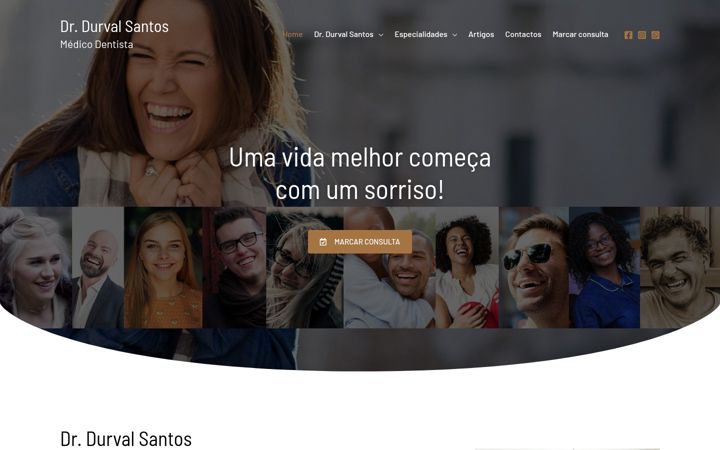 Ekraanipilt saidist durvalsantos-md.pt