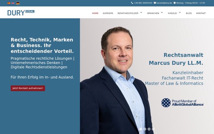 Screenshot ta' dury.de