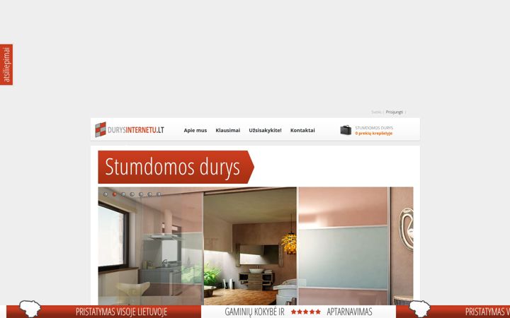 Screenshot of durysinternetu.lt