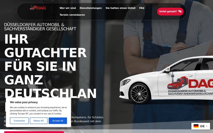 Screenshot of dusag.de
