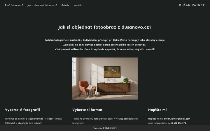 Snímek obrazovky dusanovo.cz