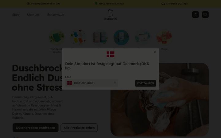 Screenshot of duschbrocken.de