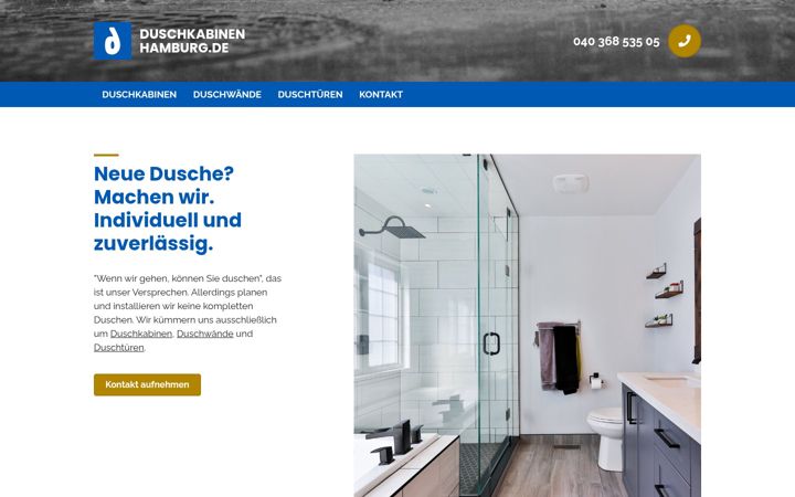Screenshot of duschkabine-hamburg.de