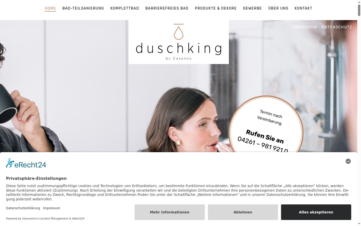 Screenshot tal-banner tal-kunsens muri qabel kwalunkwe interazzjoni