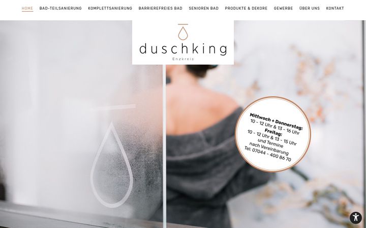 Screenshot of duschking-enzkreis.de