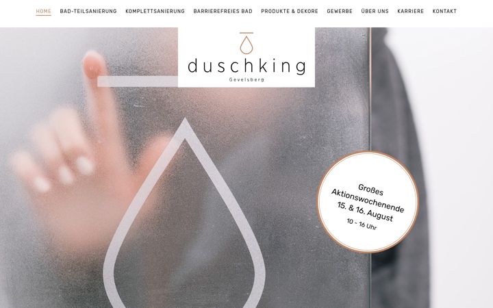 Screenshot of duschking-gevelsberg.de
