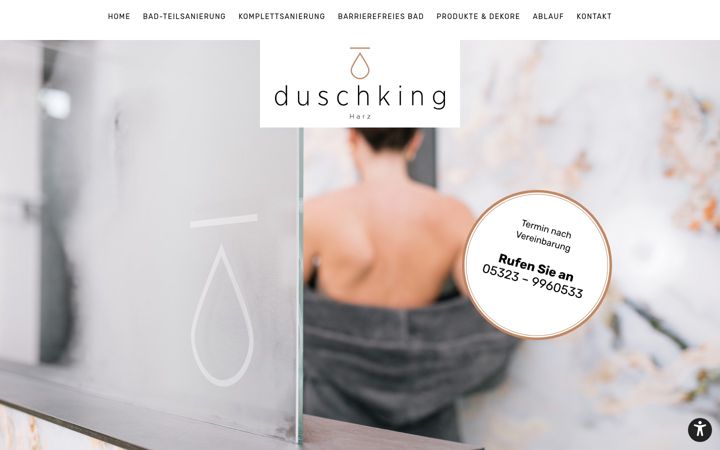 Screenshot of duschking-harz.de