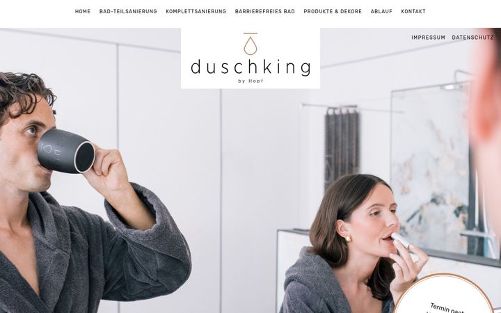 Screenshot of duschking-hopf.de