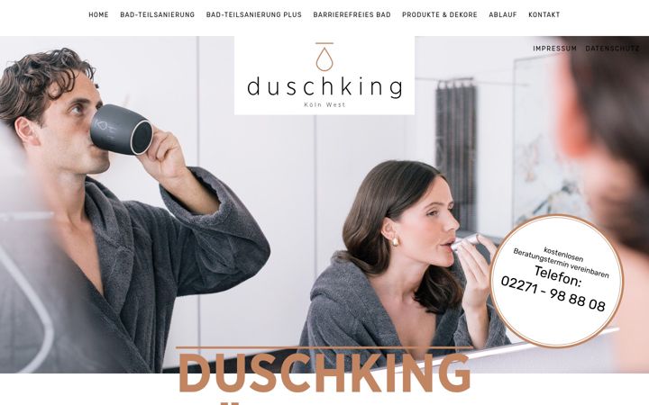 Screenshot of duschking-koelnwest.de