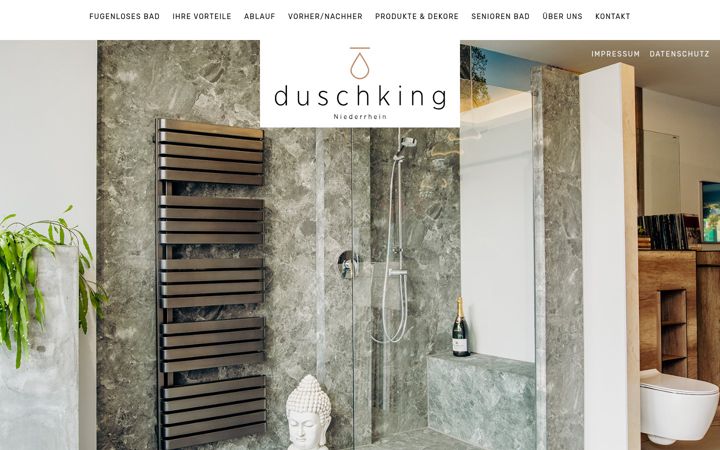 Skjámynd af duschking-niederrhein.de